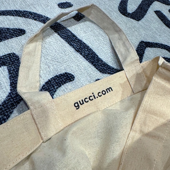 *SOLD* GUCCI Small Tan Canvas Tote - Picture 2 of 3